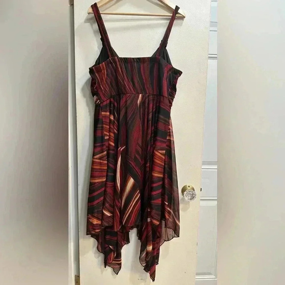 NWOT OLIVIA MATTHEWS midi wrap dress 2X - Picture 2 of 4